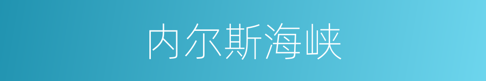 内尔斯海峡的同义词