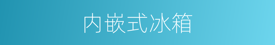 内嵌式冰箱的同义词