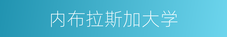 内布拉斯加大学的同义词