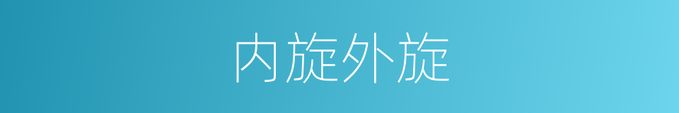 内旋外旋的同义词