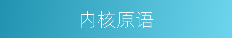 内核原语的同义词