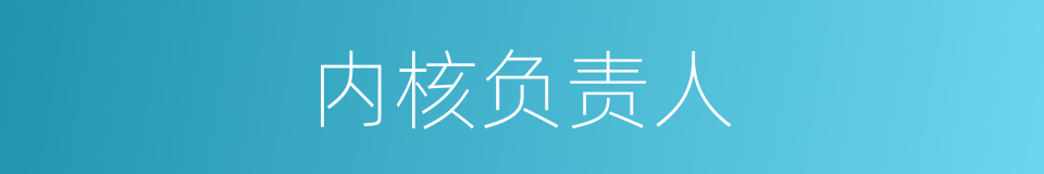 内核负责人的同义词