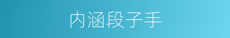 内涵段子手的同义词
