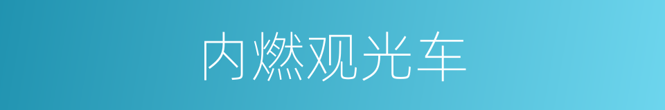 内燃观光车的同义词