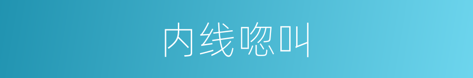 内线唿叫的同義詞