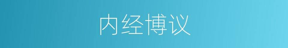 内经博议的同义词