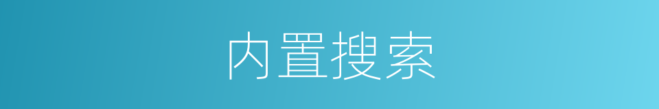 内置搜索的同义词