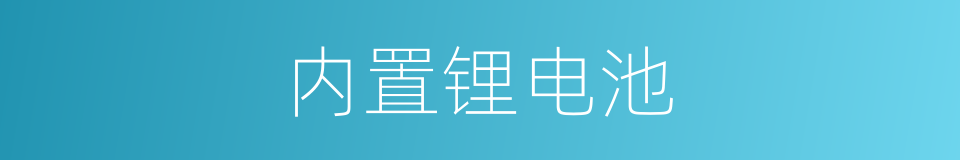 内置锂电池的同义词