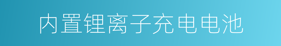 内置锂离子充电电池的同义词