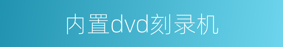 内置dvd刻录机的同义词