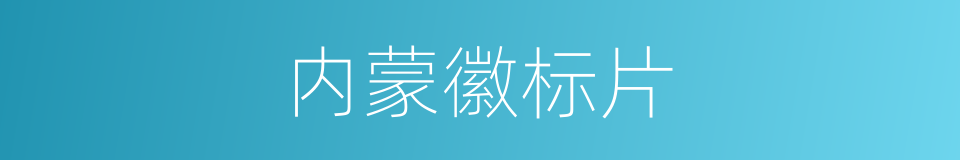 内蒙徽标片的同义词