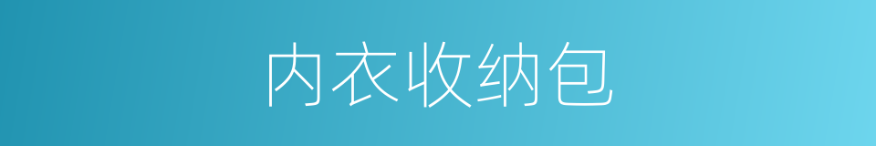 内衣收纳包的同义词