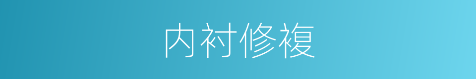 内衬修複的同义词