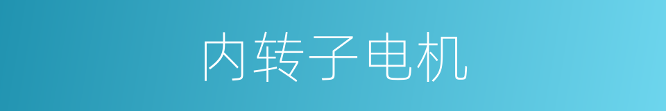 内转子电机的同义词