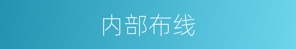 内部布线的同义词