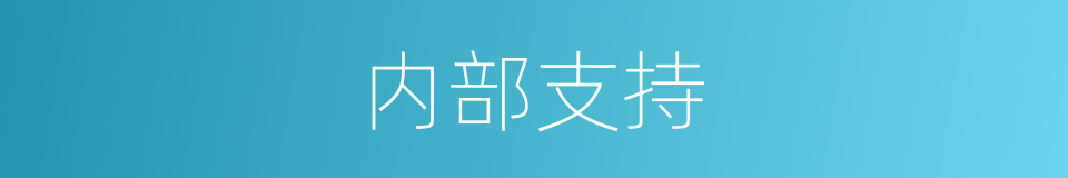 内部支持的同义词