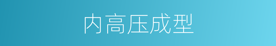 内高压成型的同义词