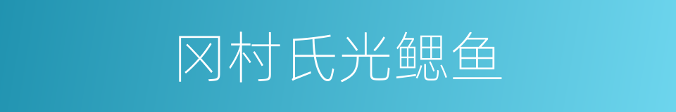冈村氏光鳃鱼的同义词