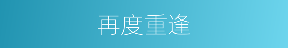 再度重逢的同义词