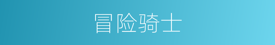 冒险骑士的同义词