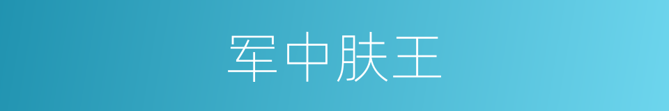 军中肤王的同义词