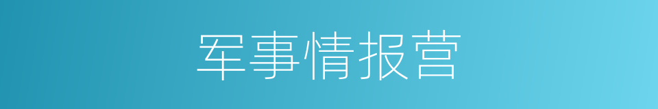 军事情报营的同义词