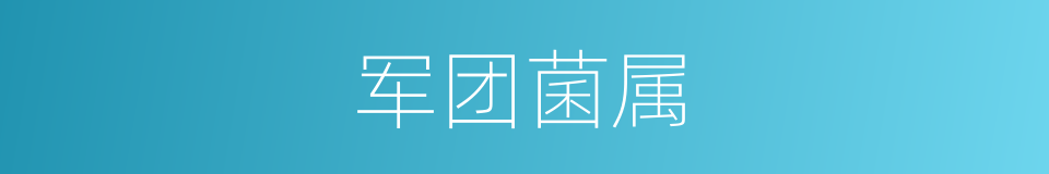 军团菌属的同义词