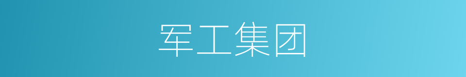 军工集团的同义词