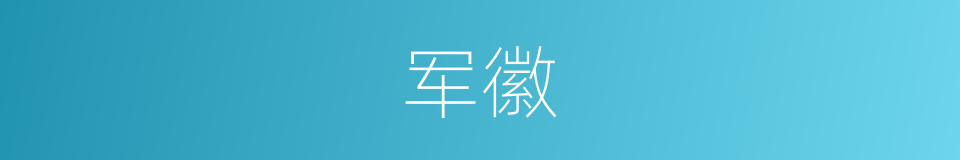 军徽的意思