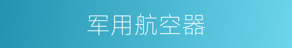 军用航空器的同义词