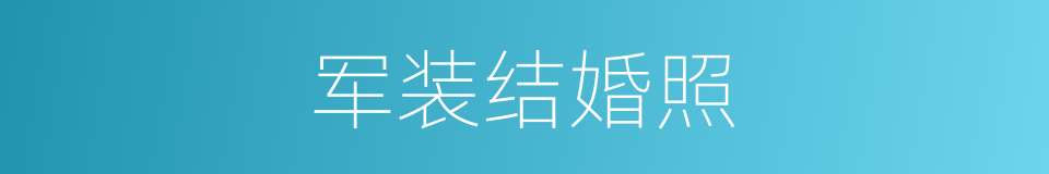 军装结婚照的同义词