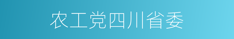 农工党四川省委的同义词