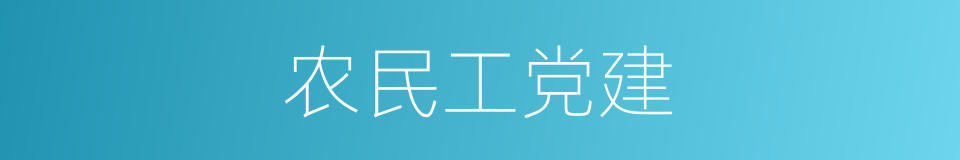 农民工党建的同义词