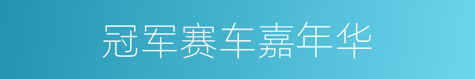 冠军赛车嘉年华的同义词