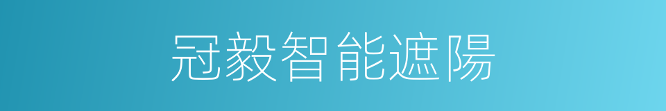 冠毅智能遮陽的同義詞