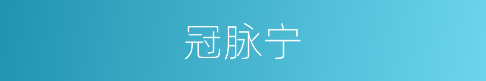 冠脉宁的同义词