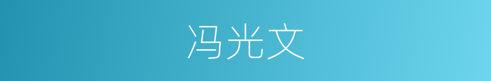 冯光文的同义词