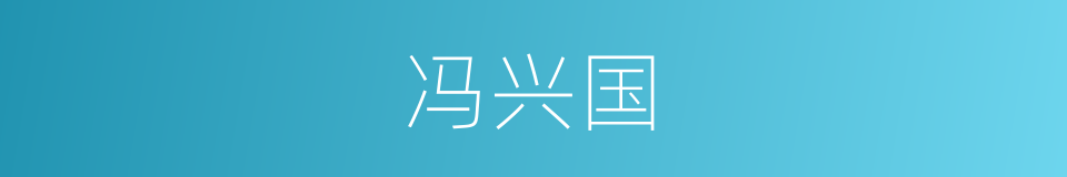 冯兴国的同义词