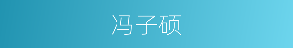 冯子硕的同义词