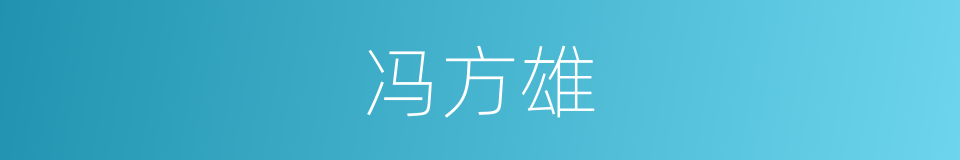 冯方雄的同义词