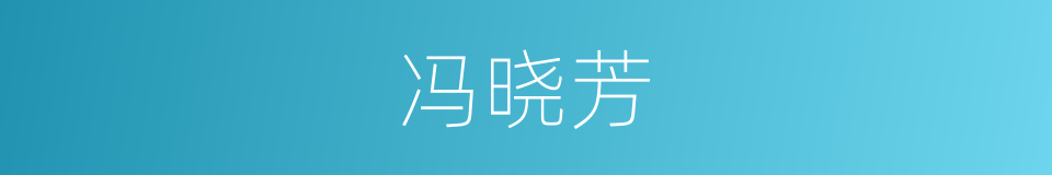 冯晓芳的同义词