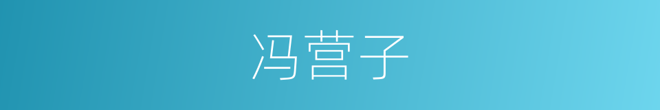 冯营子的同义词