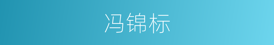 冯锦标的同义词