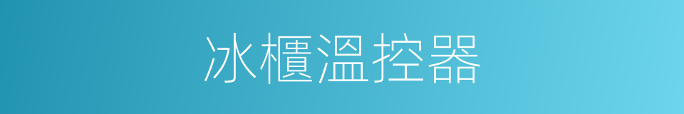 冰櫃溫控器的同義詞
