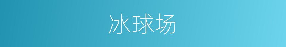 冰球场的同义词