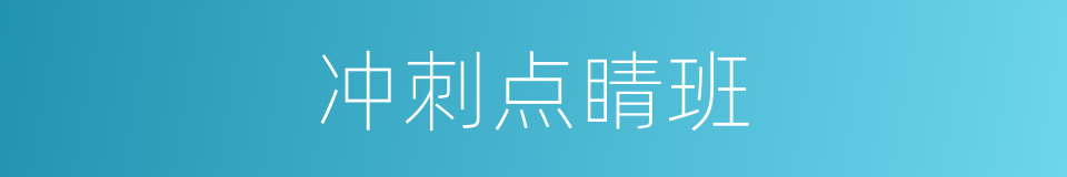 冲刺点睛班的同义词