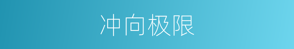 冲向极限的同义词