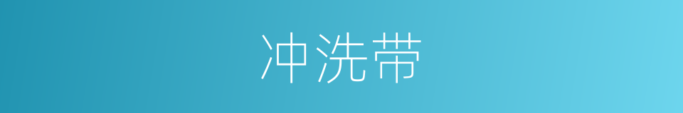 冲洗带的同义词