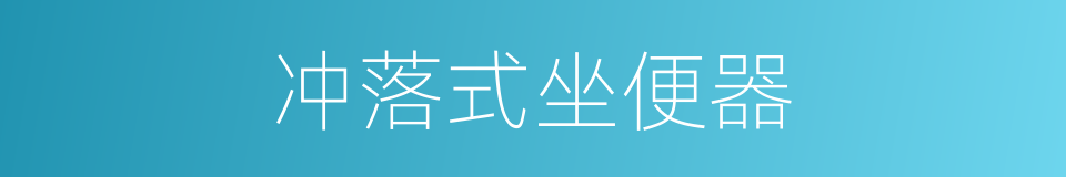 冲落式坐便器的同义词