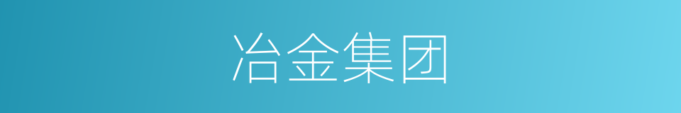 冶金集团的同义词